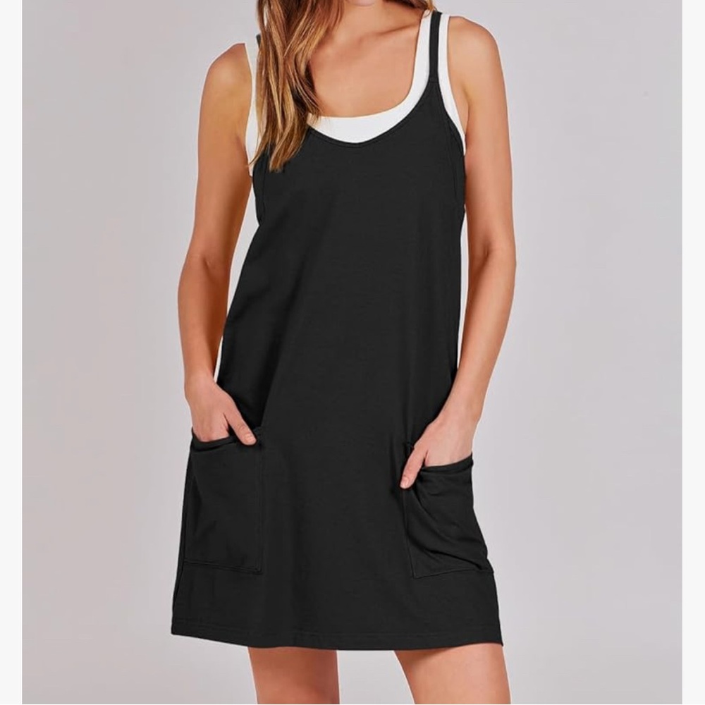 ANRABESS Women Athletic Dress Summer Tennis Workout Built in Shorts